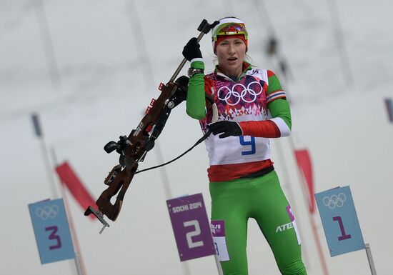 2014 Winter Olympics. Biathlon. Women. Pursuit race