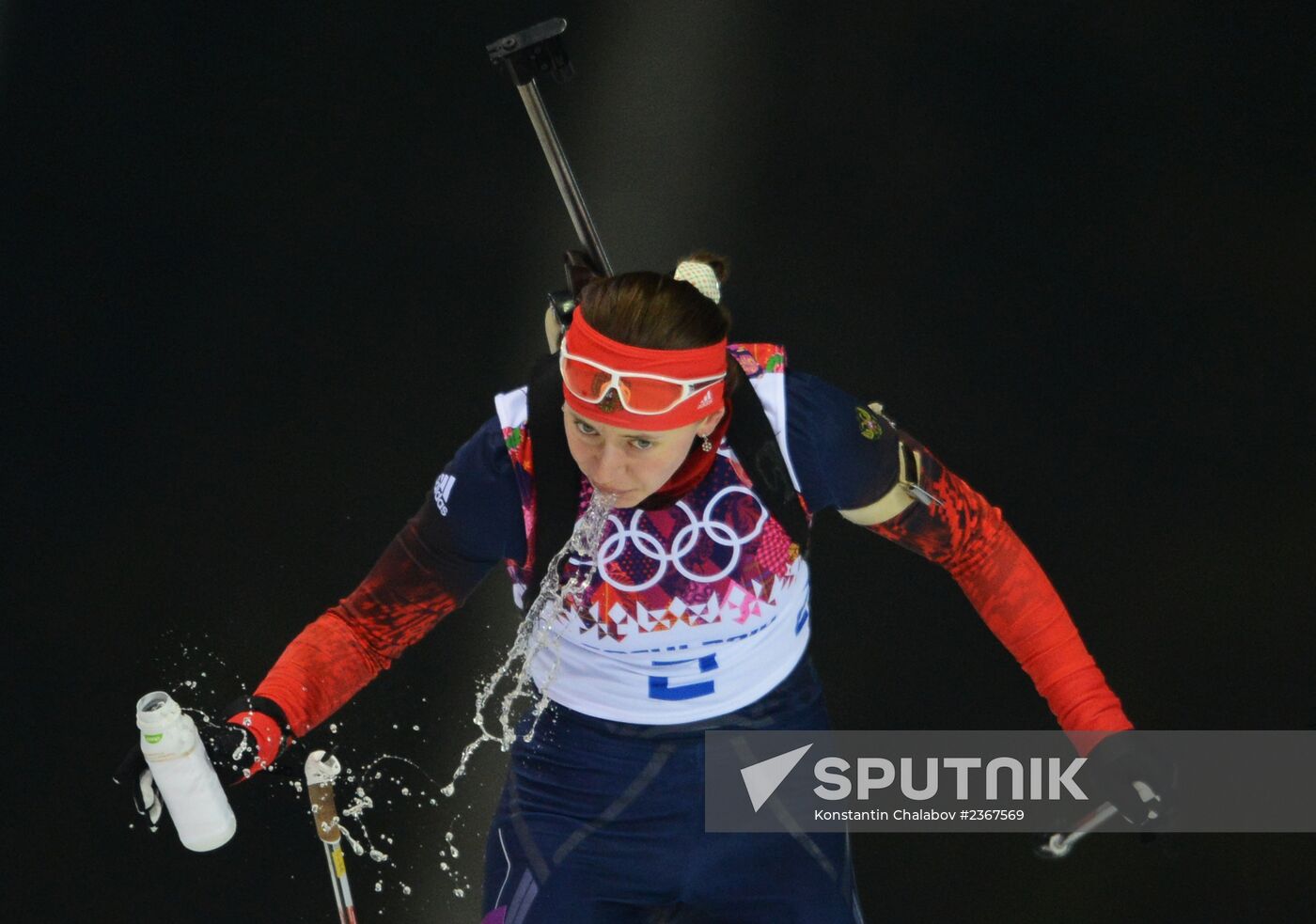 2014 Winter Olympics. Biathlon. Women. Pursuit race