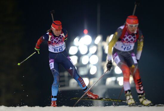 2014 Winter Olympics. Biathlon. Women. Pursuit race