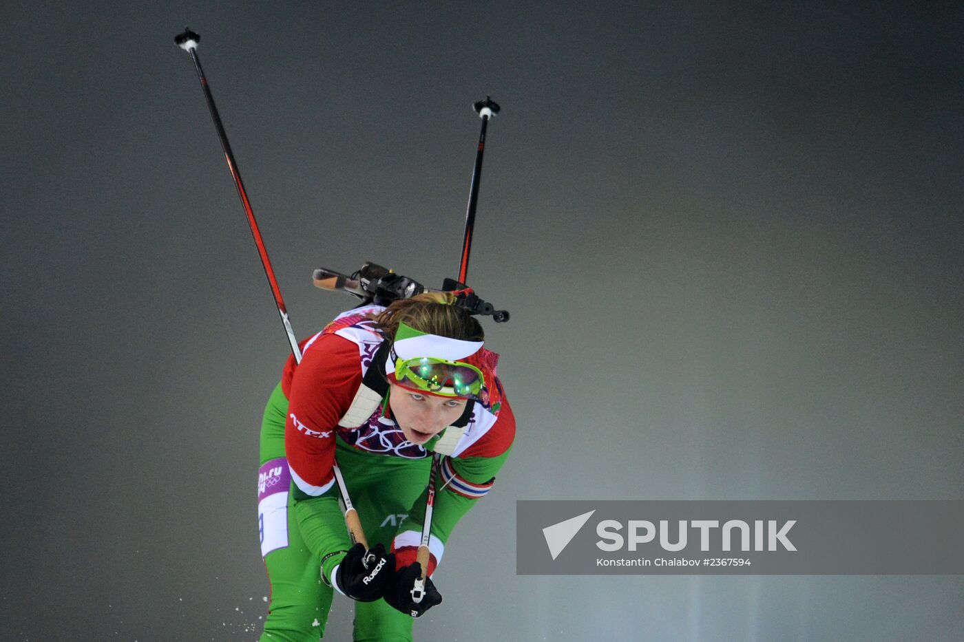 2014 Winter Olympics. Biathlon. Women. Pursuit race