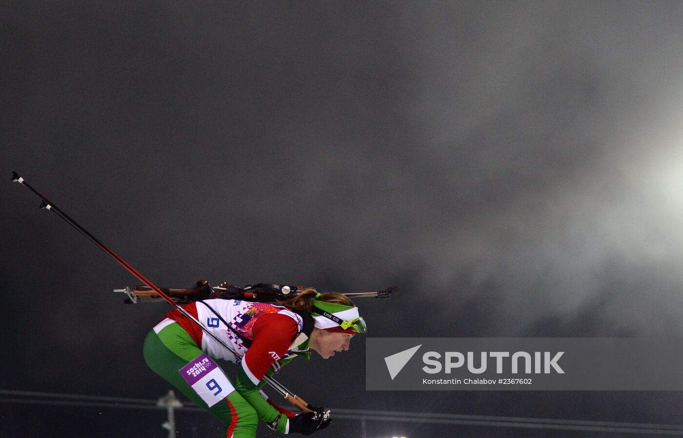 2014 Winter Olympics. Biathlon. Women. Pursuit race