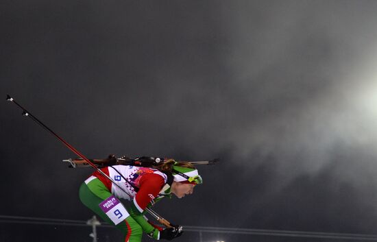 2014 Winter Olympics. Biathlon. Women. Pursuit race