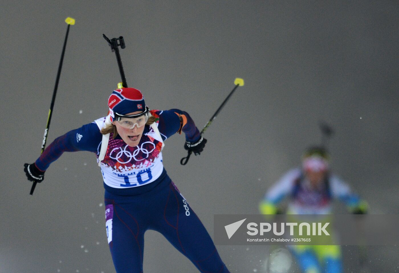 2014 Winter Olympics. Biathlon. Women. Pursuit race