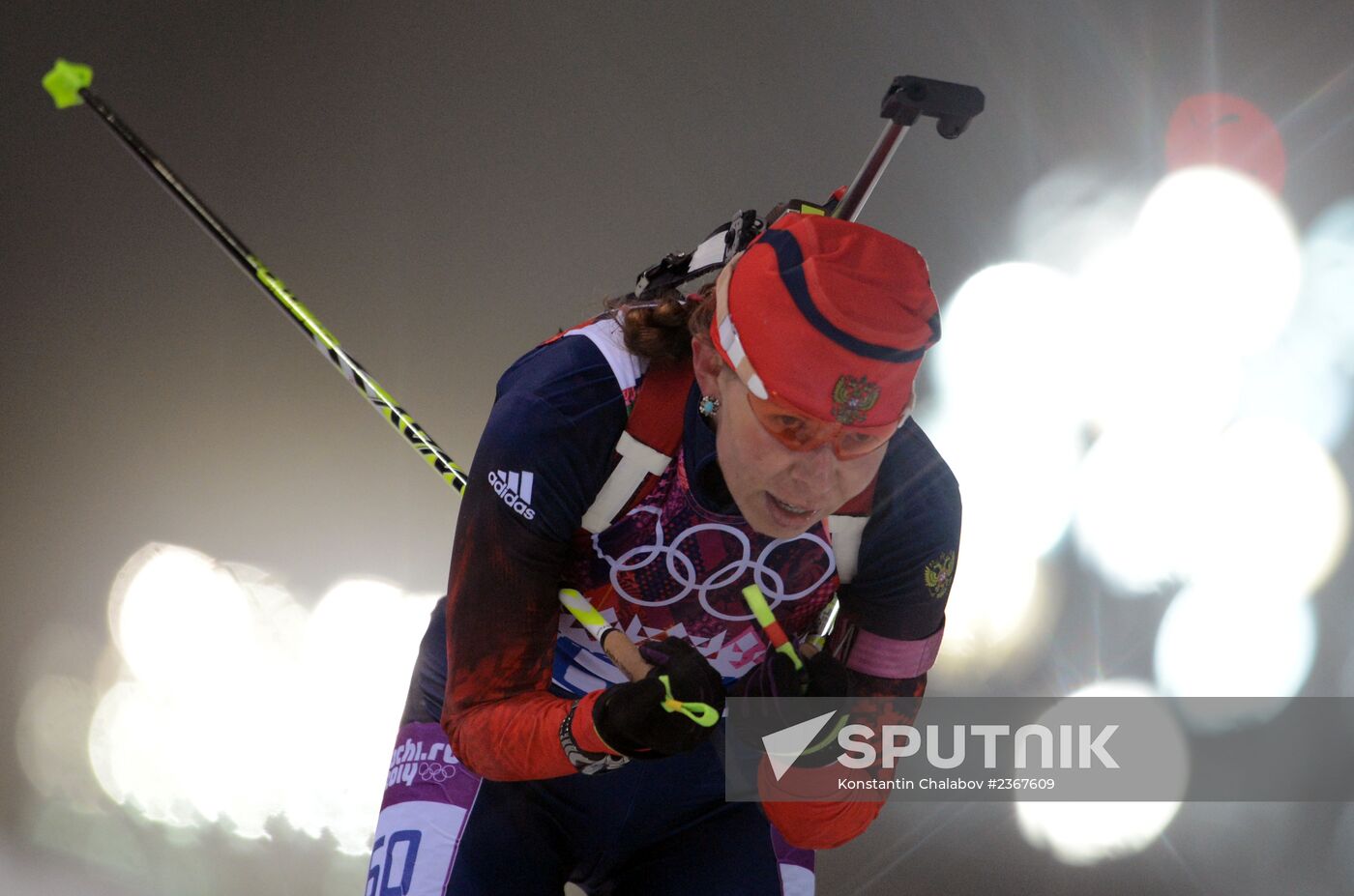 2014 Winter Olympics. Biathlon. Women. Pursuit race