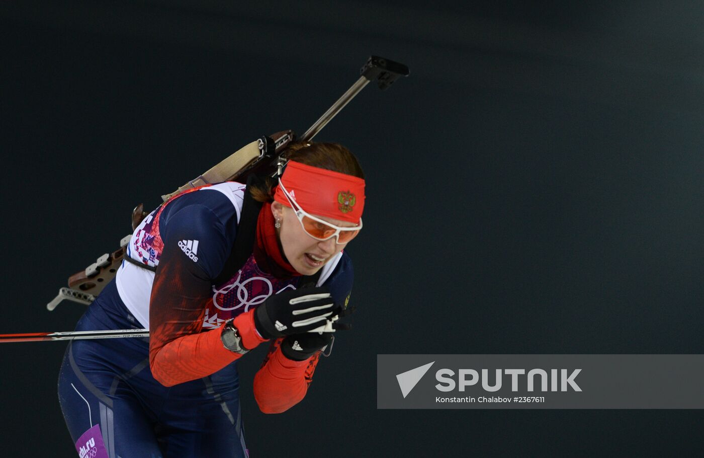 2014 Winter Olympics. Biathlon. Women. Pursuit race