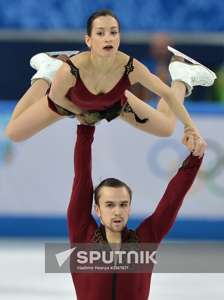 2014 Winter Olympics. Figure skating. Pairs. Short program