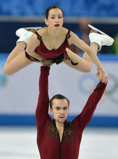 2014 Winter Olympics. Figure skating. Pairs. Short program