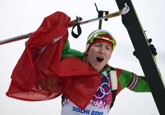 2014 Winter Olympics. Biathlon. Women. Pursuit race