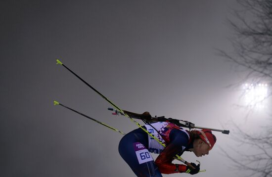 2014 Winter Olympics. Biathlon. Women. Pursuit race