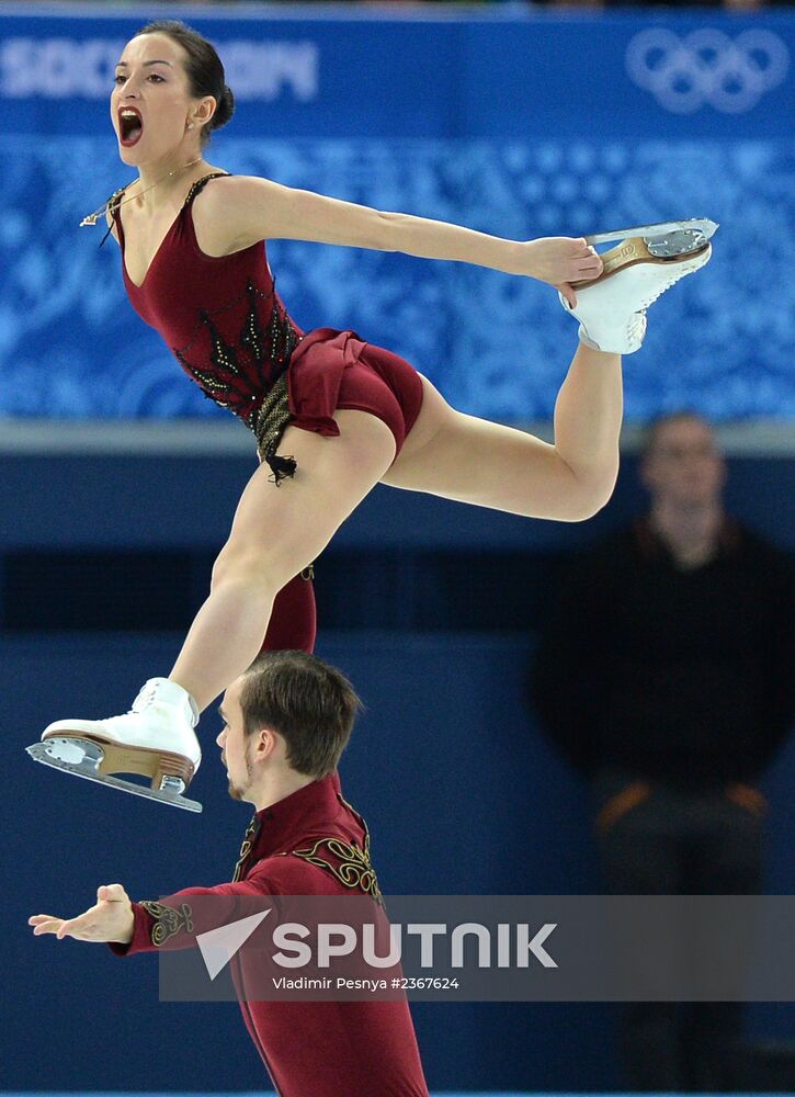 2014 Winter Olympics. Figure skating. Pairs. Short program