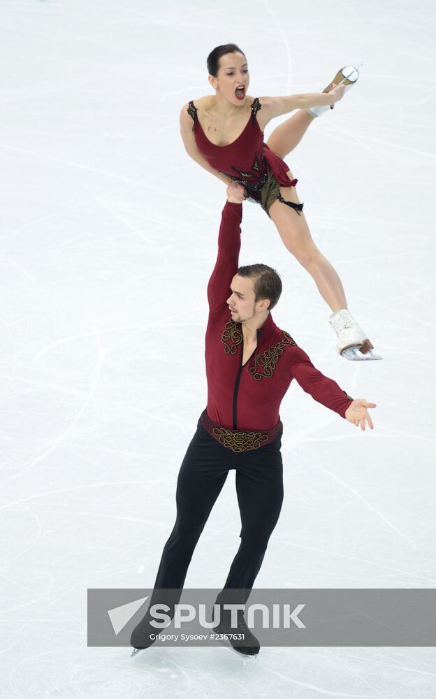 2014 Winter Olympics. Figure skating. Pairs. Short program