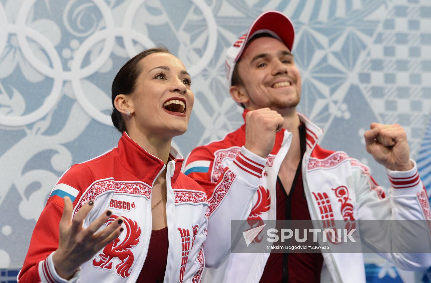 2014 Winter Olympics. Figure skating. Pairs. Short program