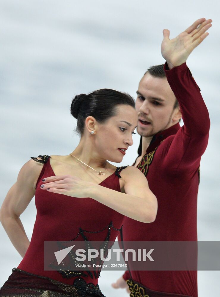 2014 Winter Olympics. Figure skating. Pairs. Short program