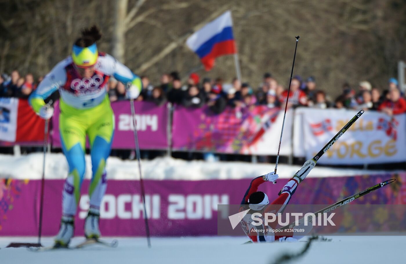 2014 Winter Olympics. Cross-country skiing. Women. Sprint