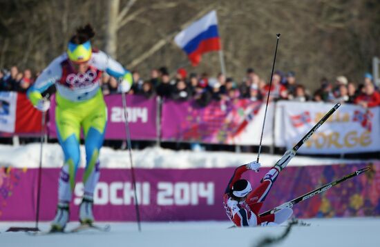 2014 Winter Olympics. Cross-country skiing. Women. Sprint