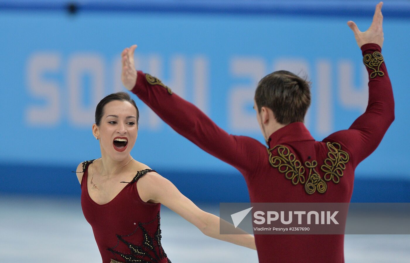 2014 Winter Olympics. Figure skating. Pairs. Short program