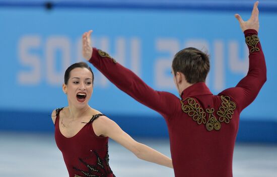 2014 Winter Olympics. Figure skating. Pairs. Short program