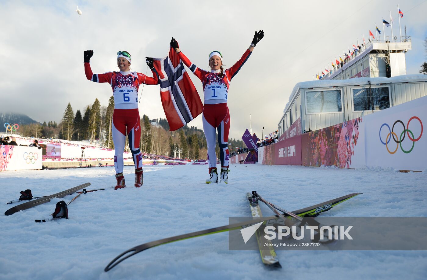 2014 Winter Olympics. Cross-country skiing. Women. Sprint