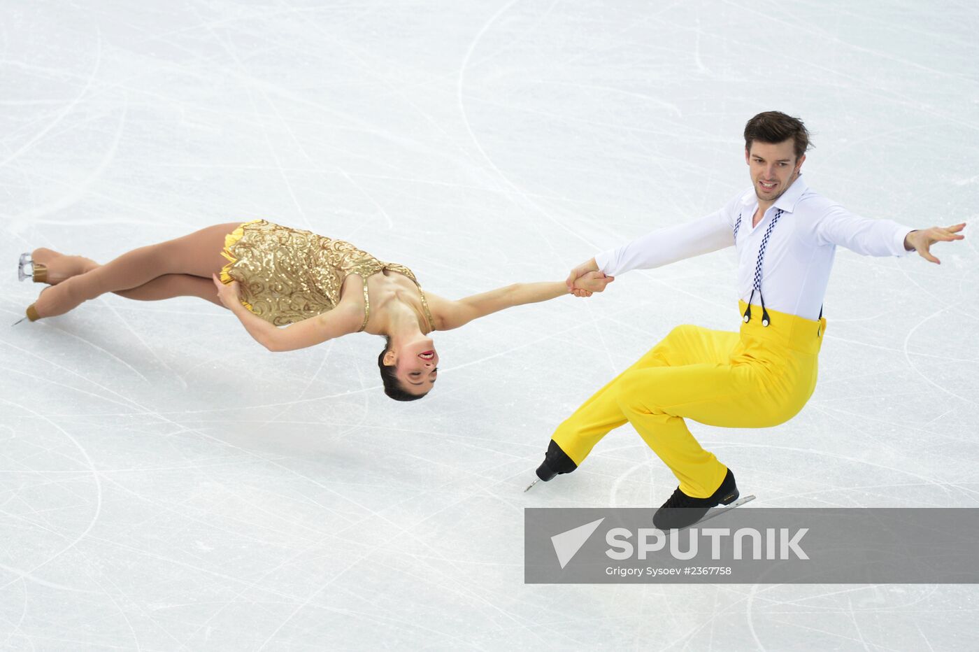 2014 Winter Olympics. Figure skating. Pairs. Short program