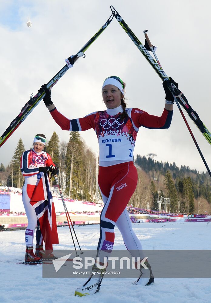 2014 Winter Olympics. Cross-country skiing. Women. Sprint