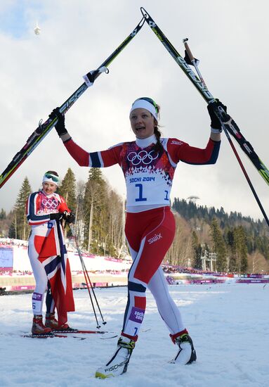 2014 Winter Olympics. Cross-country skiing. Women. Sprint