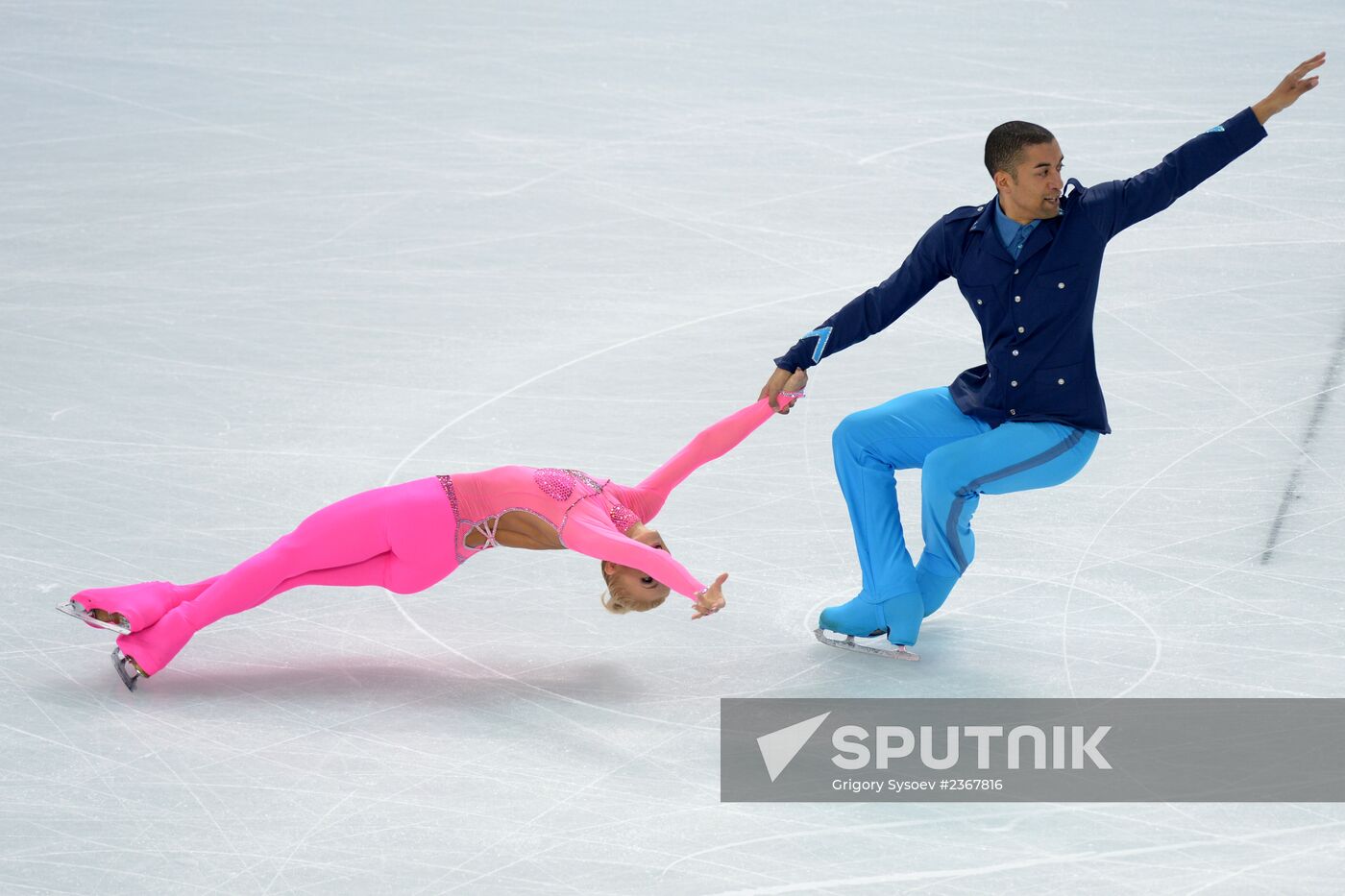 2014 Winter Olympics. Figure skating. Pairs. Short program