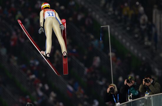 2014 Winter Olympics. Ski jumping. Women. Finals