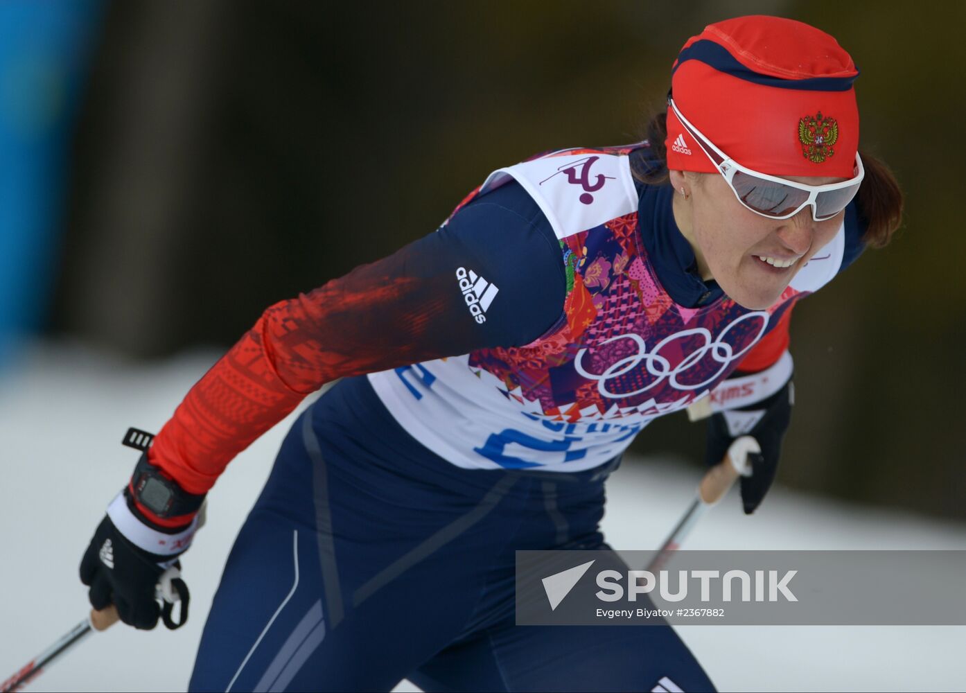 2014 Winter Olympics. Cross-country skiing. Women. Sprint