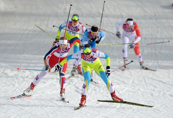 2014 Winter Olympics. Cross-country skiing. Women. Sprint