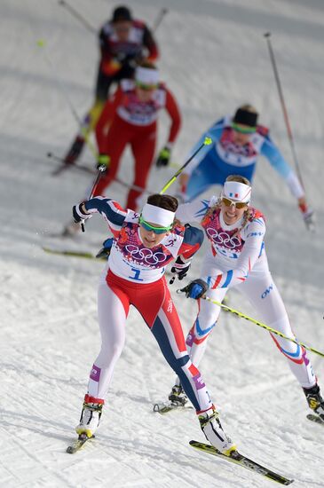 2014 Winter Olympics. Cross-country skiing. Women. Sprint
