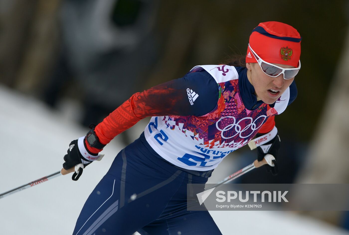 2014 Winter Olympics. Cross-country skiing. Women. Sprint