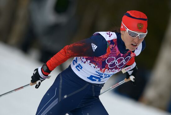 2014 Winter Olympics. Cross-country skiing. Women. Sprint