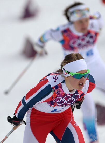2014 Winter Olympics. Cross-country skiing. Women. Sprint