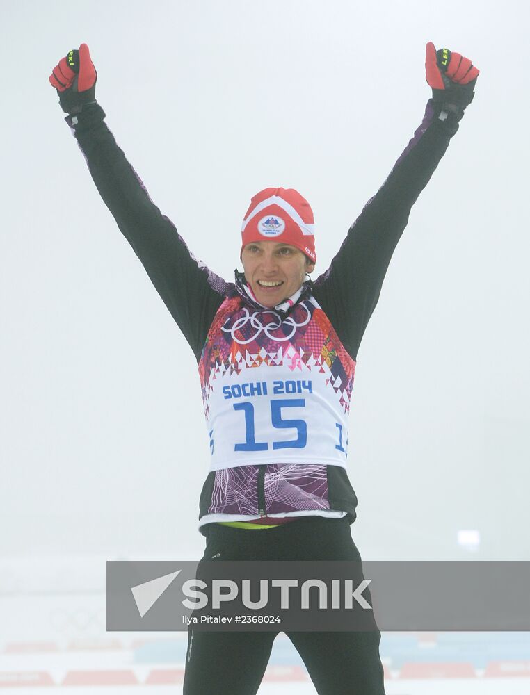 2014 Winter Olympics. Biathlon. Women. Pursuit race