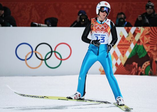 2014 Winter Olympics. Ski jumping. Women. Final
