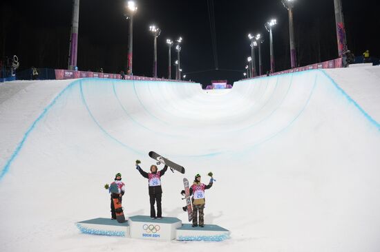 2014 Winter Olympics. Snowboarding. Men. Halfpipe