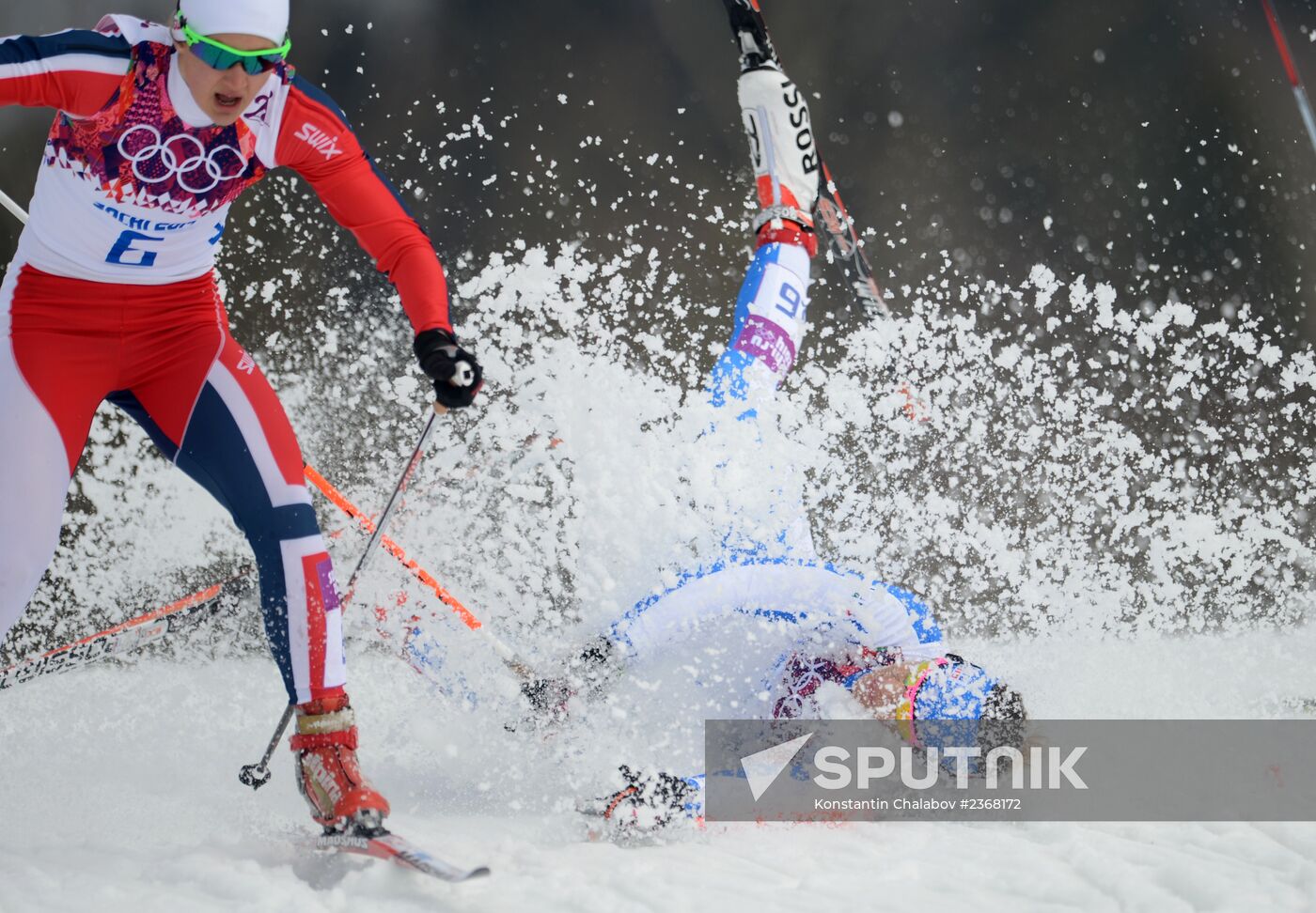 2014 Winter Olympics. Cross-country skiing. Women. Sprint
