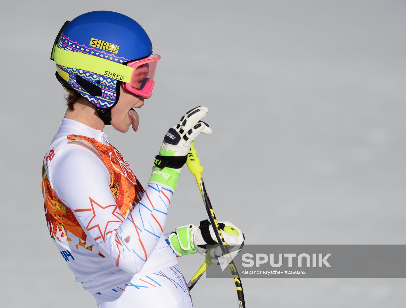 2014 Winter Olympics. Alpine Skiing. Women. Downhill