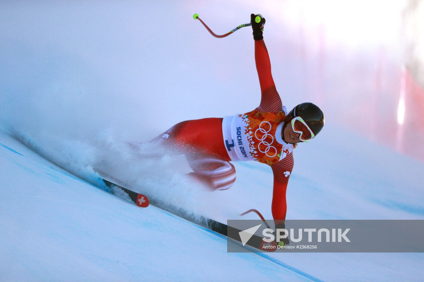 2014 Winter Olympics. Alpine Skiing. Women. Downhill