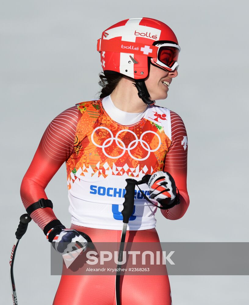 2014 Winter Olympics. Alpine Skiing. Women. Downhill