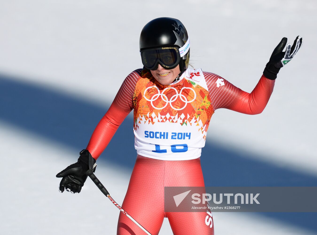 2014 Winter Olympics. Alpine Skiing. Women. Downhill