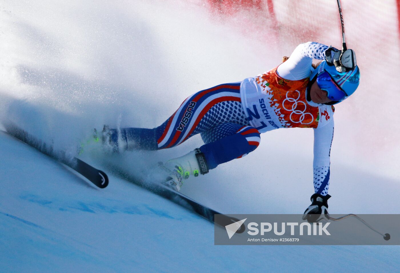 2014 Winter Olympics. Alpine Skiing. Women. Downhill