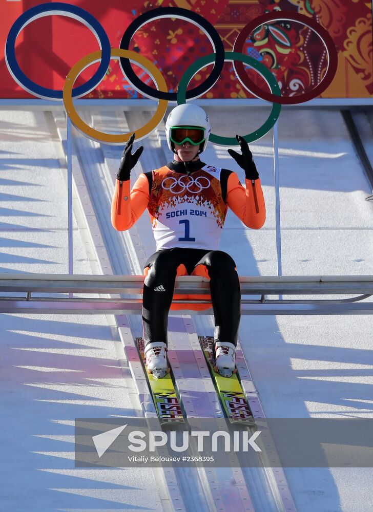 2014 Winter Olympics. Nordic Combned. Individual race. Normal Hill