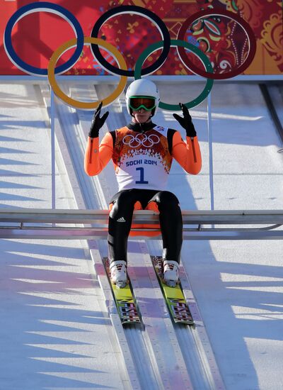 2014 Winter Olympics. Nordic Combned. Individual race. Normal Hill