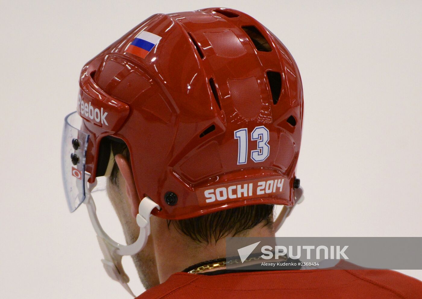 2014. Olympics. Hockey. Training session of Russian men's national team