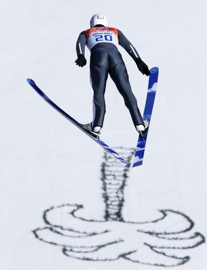 2014 Winter Olympics. Nordic combined. Individual race. Normal hill
