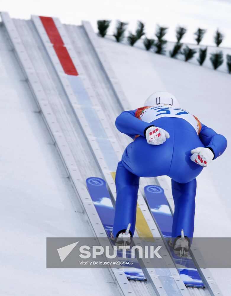 2014 Winter Olympics. Nordic Combned. Individual race. Normal Hill