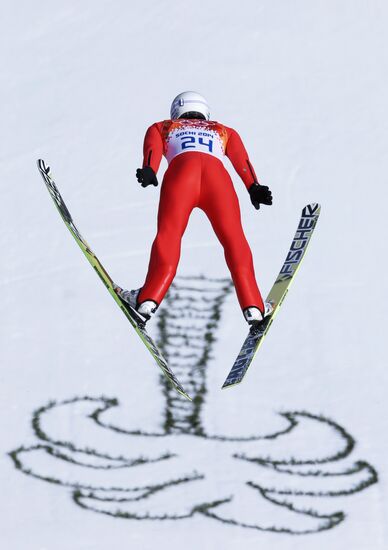 2014 Winter Olympics. Nordic combined. Individual race. Normal hill
