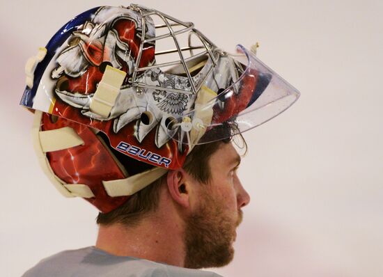 2014. Olympics. Hockey. Training session of Russian men's national team