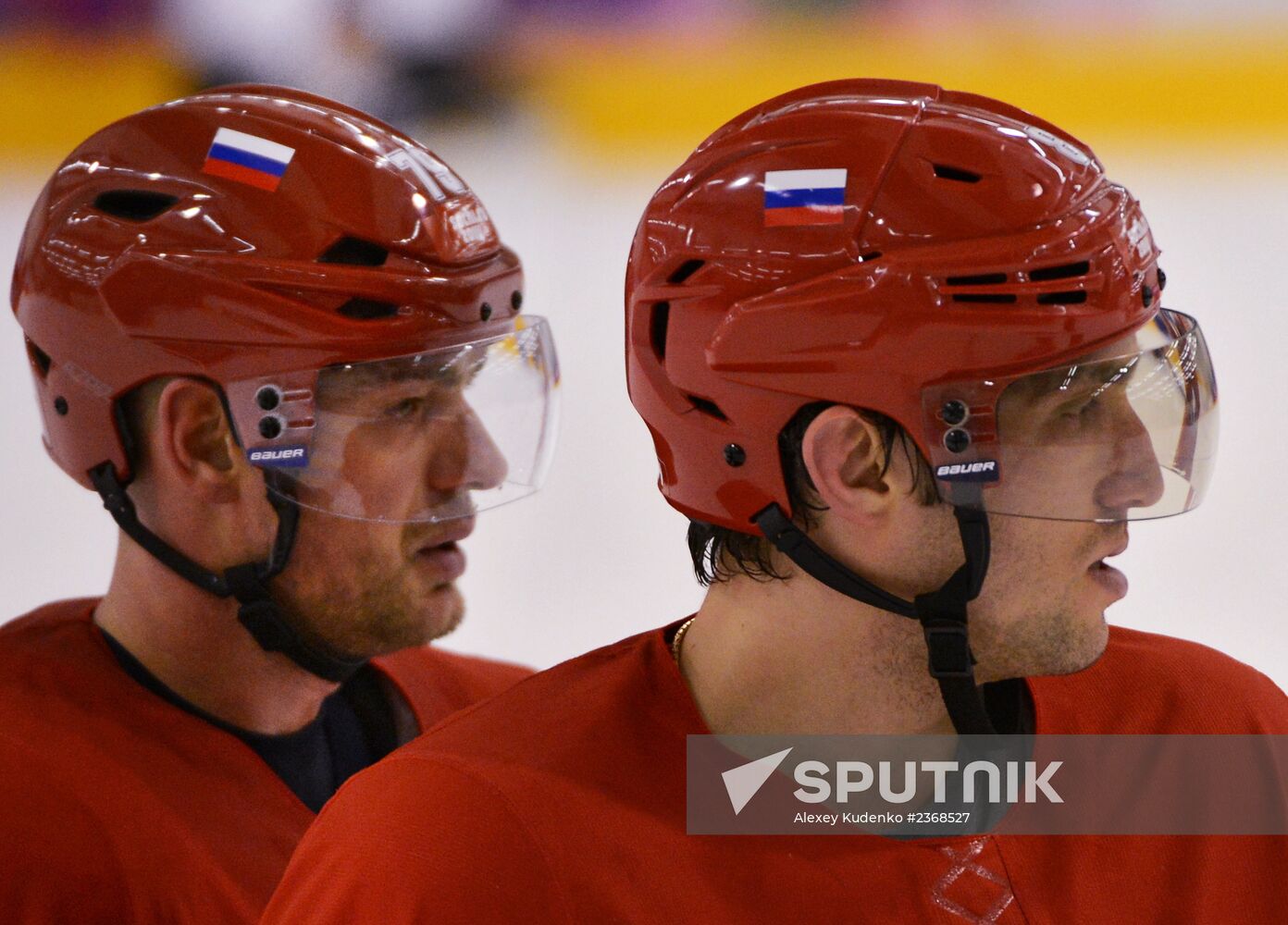 2014. Olympics. Hockey. Training session of Russian men's national team